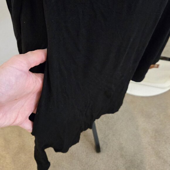 ELAN - Black Cold Shoulder - Long Sleeve Tunic Dress with Pockets - Size L - EUC - Picture 4 of 4